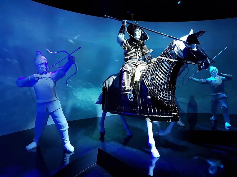 National Museum of Korea — Gaya Spirit: Iron and Tune · National Museum of Korea · Dec 2019 – Mar 2020 · APEX LITE — Exhibition lighting · Timecode-based lighting/media system